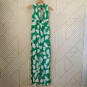 Diane von Furstenberg for Target Halter Ginkgo Green Jumpsuit One Piece DVF XS